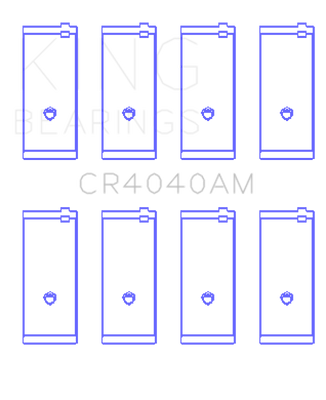 King Engine Bearings Ford Fiesta/Escort Tlb/Gud/J4B 1.0L 1.2L 1.3L (Size +0.25mm) Conrod Bearing Set