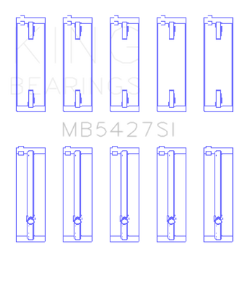 King Engine Bearings Honda L13A4/L15A (Size +0.25mm) Main Bearing Set