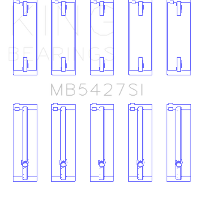 King Engine Bearings Honda L13A4/L15A (Size +0.25mm) Main Bearing Set