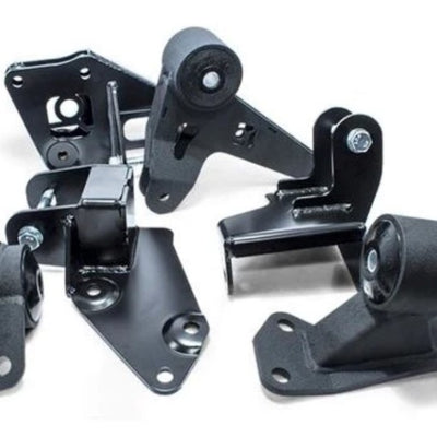 Innovative 96-00 Honda Civic Conversion Engine Mount Kit K-Series Black Steel Mounts 85A Bushings