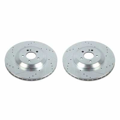 Power Stop 19-20 Mercedes-Benz CLS450 Rear Evolution Drilled & Slotted Rotors - Pair