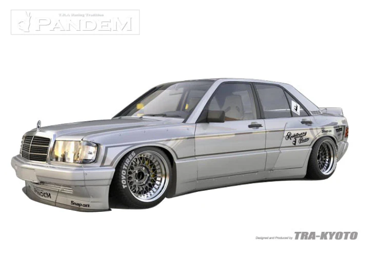 GReddy Pandem Mercedes 190E Rocket Bunny Full Wide-Body Aero Kit