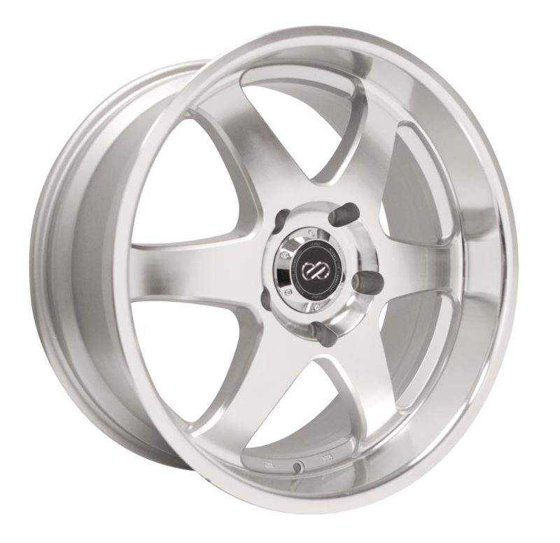 Enkei ST6 17x8 10mm Offset 5x127 Bolt Pattern 71.6 Bore Dia Silver Machined Wheel