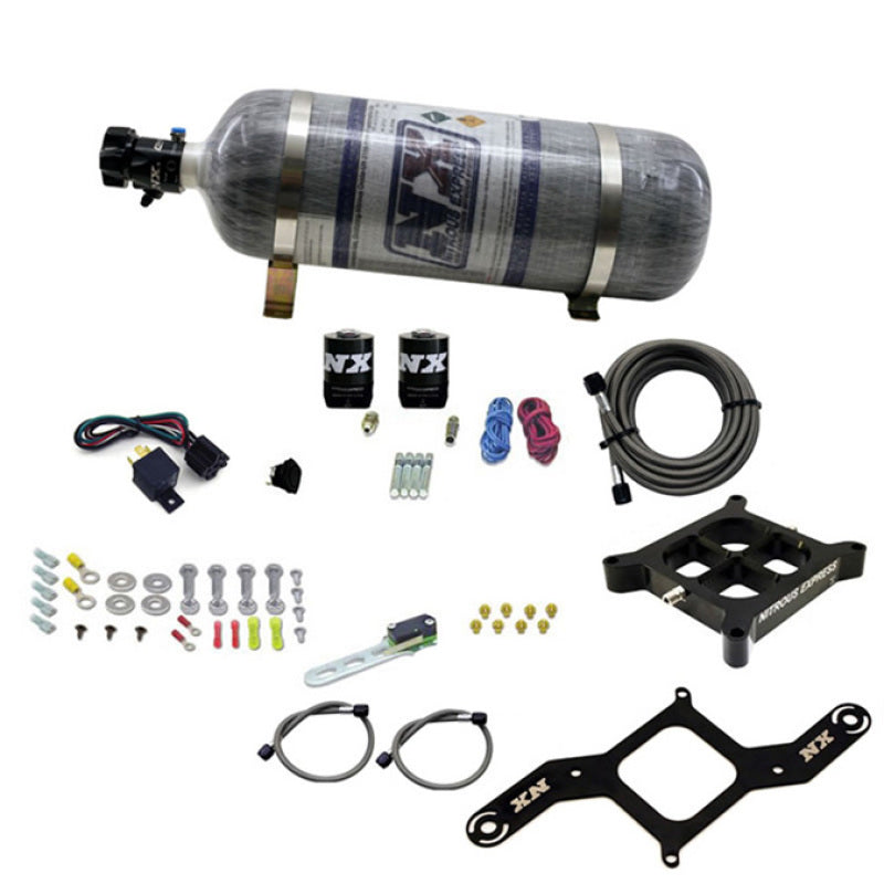 Nitrous Express 4500 Covert Crossbar Plate System Pro Power 100-500HP (12lb Bottle)