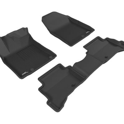3D MAXpider 2017-2019 Hyundai Ioniq Hybrid/Ioniq Plug-in Kagu 1st & 2nd Row Floormats - Black