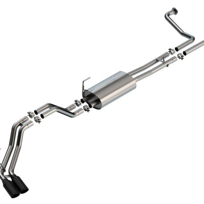 Borla 16-24 Nissan Titan XD S-Type Cat Back Exhaust - Black Chrome