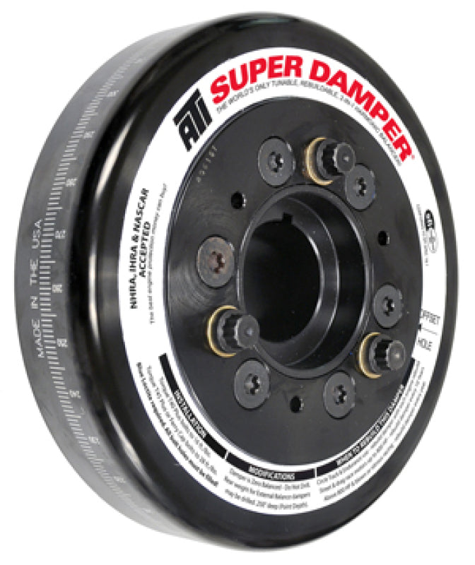 ATI Damper - 6.325in - Alum - Chevy SB / 90 Deg V6 - 3 Ring - Alum Hub
