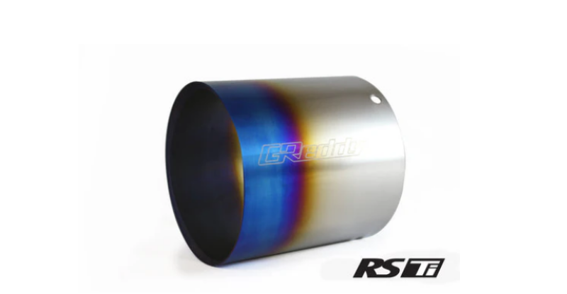 GReddy Burnt Titanium Tip (105mm Dia/120mm Length) for Revolution RS/RS-TI/RS-Race