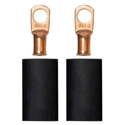 Moroso 3/8in Dia Stud 4 GA Wire Crimp/Solder Battery Cable Terminal Kit (2 Pack)