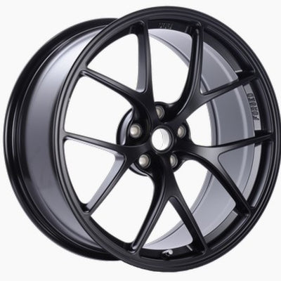 BBS FI 20x8.75 5x114.3 ET44 CB67 Black Satin Wheel -82mm PFS/Clip Req
