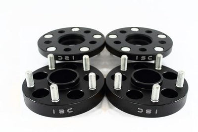ISC Suspension 5x100 Hub Centric Wheel Spacers 25mm Black (Pair)