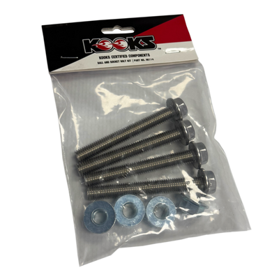 Kooks Ball and Socket Bolt Kit (4 M10 x 75 Flange Bolts/ 4 M10 Flange Nuts)