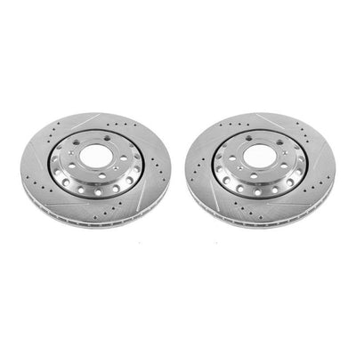 Power Stop 03-10 Audi A8 Quattro Rear Evolution Drilled & Slotted Rotors - Pair