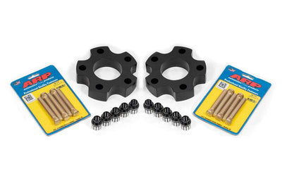BMR 14-17 Chevrolet SS Wheel Spacer Kit Front 1.25in Wide 1/2-20 Stud Shank Lugs - Black Anodized