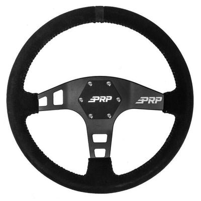 PRP Flat Suede Steering Wheel- Black