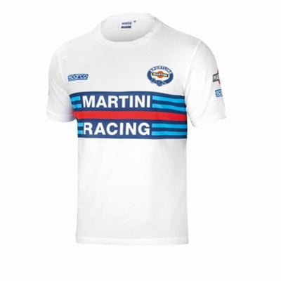 Sparco Shirt Martini-Racing Medium White