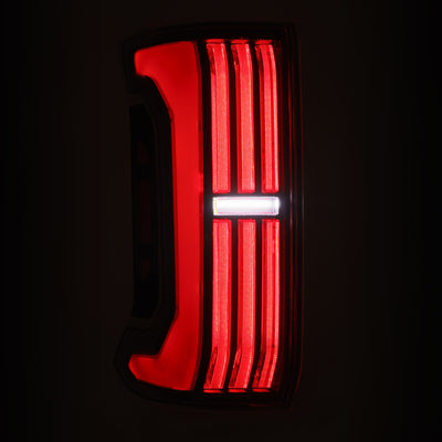 AlphaRex 24-25 Toyota Tacoma NOVA-Series LED Prismatic Tail Lights - Black Red