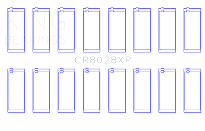 King Engine Bearings Chevrolet Custom Performance (Size STDX) Connecting Rod Bearing Set