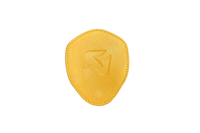 Akrapovic Leather Headphones Case - Yellow