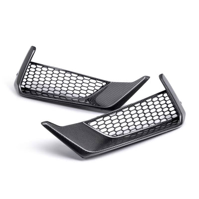 Anderson Composites 2024 Ford Mustang Dark Horse Carbon Fiber Front Bumper Inserts