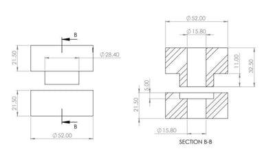 Superpro Front Shock Absorber Upper Bushing Kit
