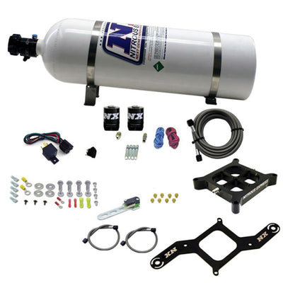 Nitrous Express 4500 Covert Crossbar Plate System Pro Power 100-500HP (15lb Bottle)