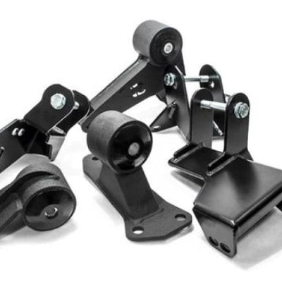 Innovative 96-00 Civic K-Series Black Steel Mounts 85A Bushings (EG/DC Subframe)