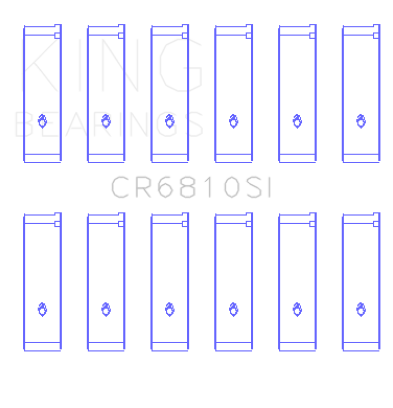 King Engine Bearings Chrysler 215 (Size +1.0mm) Connecting Rod Bearing Set