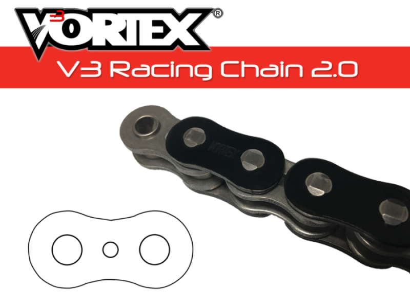 Vortex Racing V3 2.0 Chain 520SX3-110- Black