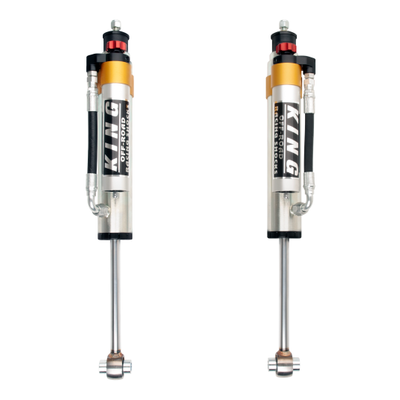 King Shocks 90-12 Mercedes-Benz G-Class Rear 2.5 Dia Piggy Hose Reservoir w/Adjuster (Pair)