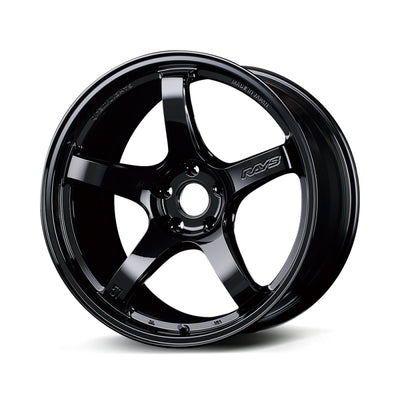 Gram Lights 57CR 18x7.5 +40 5x114.3 Gloss Black Wheel