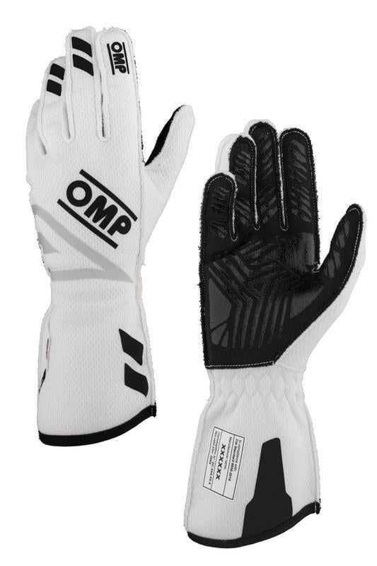 OMP ONE EVO FX GLOVES FIA 8856-2018 NAVY BLUE/CYAN SIZE M