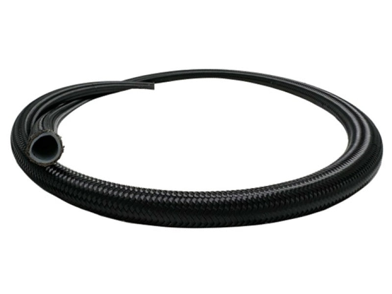 Fuelab Black Nylon Stainless Steel Braided PTFE Hose - 6AN - 10ft