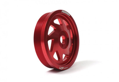 PERRIN 15-18 Subaru WRX / 13-20 BRZ / 14-18 FXT / 13-16 Crosstrek Lightened Crank Pulley - Red