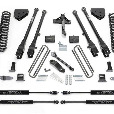 Fabtech 08-10 Ford F450/550 4WD 6in 4Link Sys w/Coils & Stealth