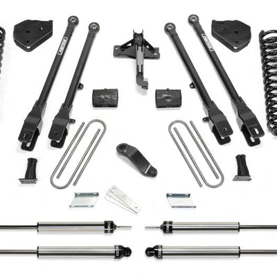 Fabtech 17 Ford F450/F550 4WD Diesel 6in 4Link Sys w/Coils & Dl Shks