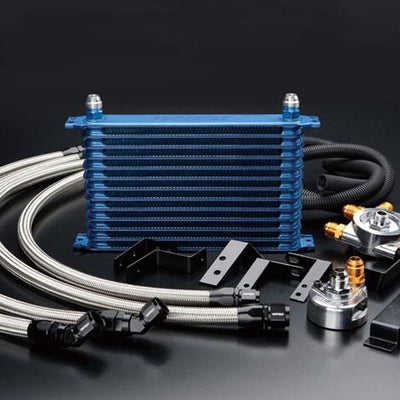 GReddy 89-94 Nissan Skyline GT-R (BNR32) 13 Row Oil Cooler Kit w/ Oil Filter Relocation