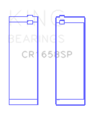 King Engine Bearings BMW N47 D20 A/N47S D20 D Sputter (Size +0.50mm) Connecting Rod Bearing Set