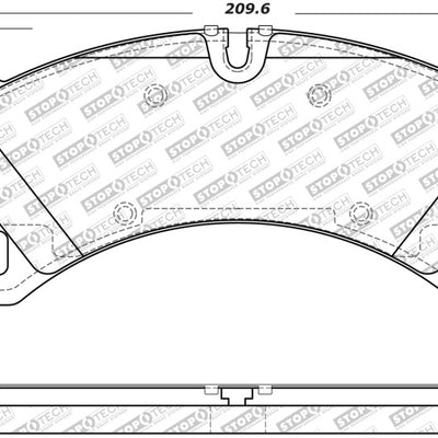 StopTech Porsche 11-18 Cayenne / 15-19 Macan / 17-20 Panamera Street Select Front Brake Pads