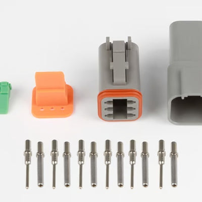 Haltech Matching Set of Deutsch DT-6 Connectors 13 Amp Plug & Pins