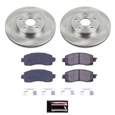 Power Stop 19-22 Subaru Forester Front Semi-Coated Rotor Kit
