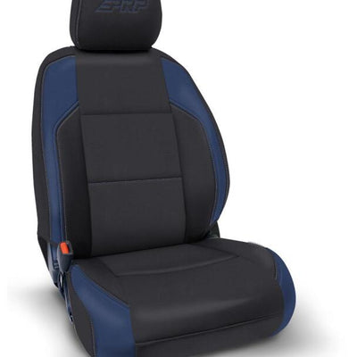 PRP 16-23 Toyota Tacoma Front Seat Covers (Pair) - Black/Navy Blue