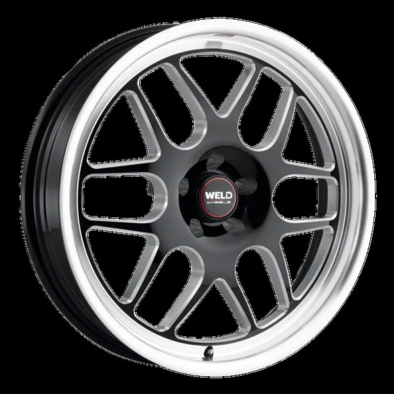 Weld Solana Drag 17x5 / 6x139.7 BP / ET-25 / 106.1mm Bore - Gloss Black MIL DIA Wheel