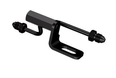 Goodridge 07-11 Harley-Davidson Softail Models Rear Brake Switch Holder - Black