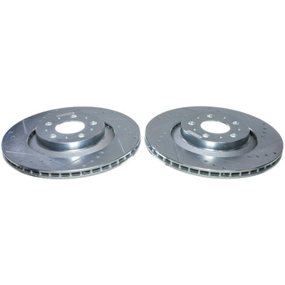 Power Stop 20-24 Tesla Y Rear Drilled & Slotted Rotor - Pair