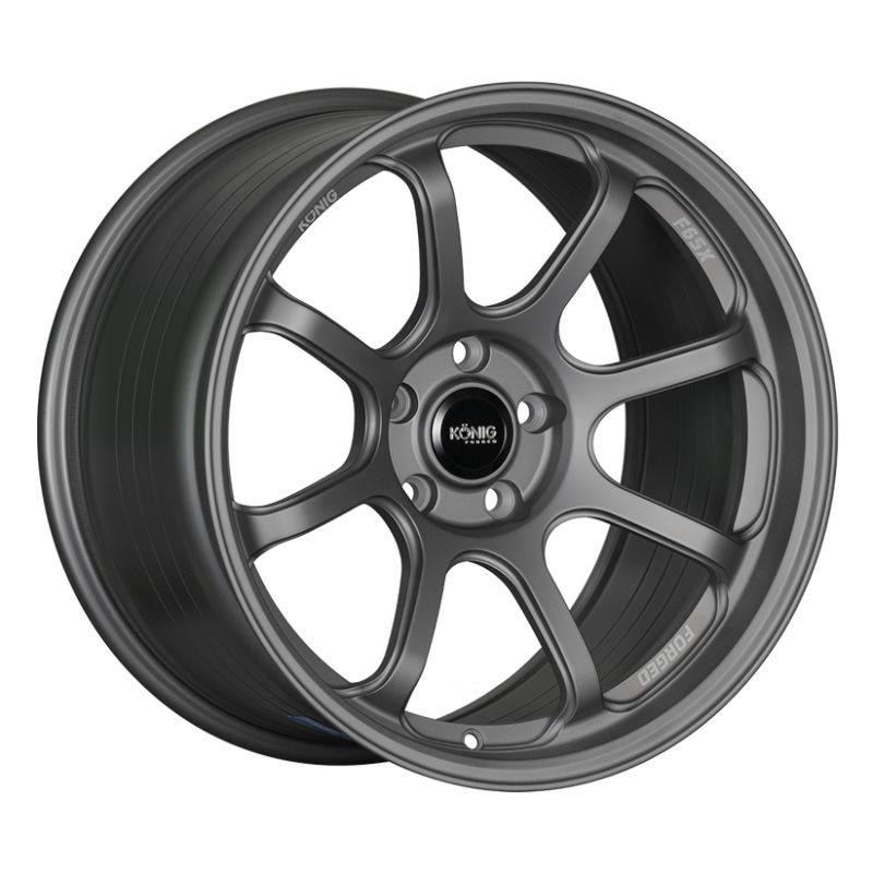 Konig Forged F6SX 18x9.5 5x114.3 ET35 Satin Grey Wheel (Knurled Bead)