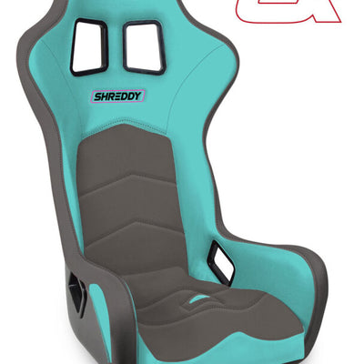 PRP Shreddy Alpha Composite Seat- Teal/Grey