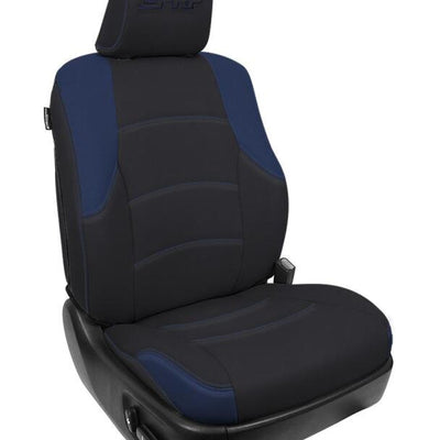 PRP 11-24 Toyota 4Runner Front Seat Covers (Pair) - Black/Navy Blue