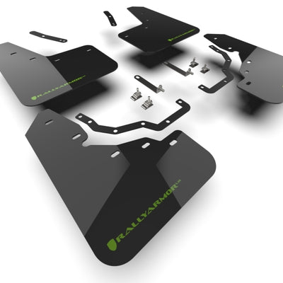 Rally Armor 2024+ Lexus GX-550 Overtrail Black UR Mud Flap Dark Green Logo