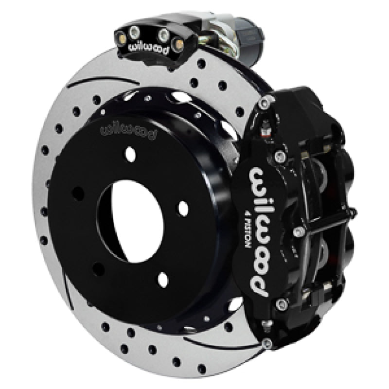 Wilwood 88-98 GM C1500 Superlite Rear Elec. Parking Brake Kit 12.88in SRP Rotor 3.25in Offset - Blk
